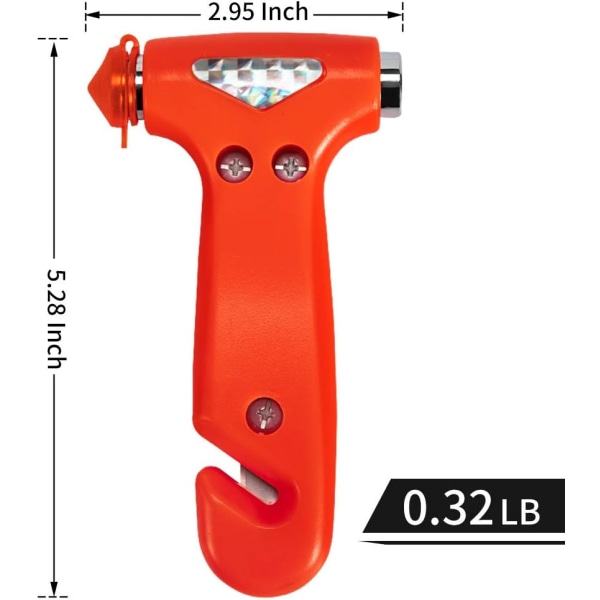 2-pack bilsäkerhetshammare, automatisk nödhammare med fönster