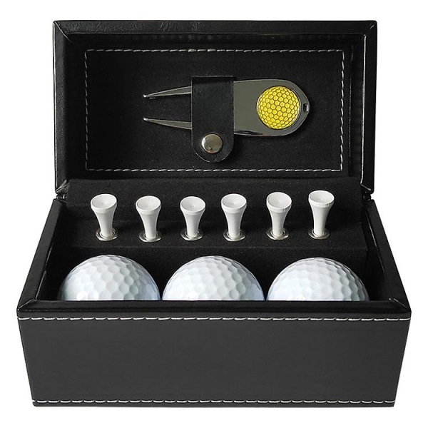 Golf presentförpackning Träningstillbehör Bollar Golf Tees och metall Divot Tool