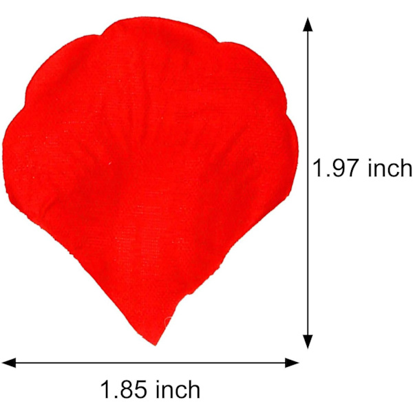 3000-pack konstgjorda röda rosenblad - Rosenblad - för Valentin