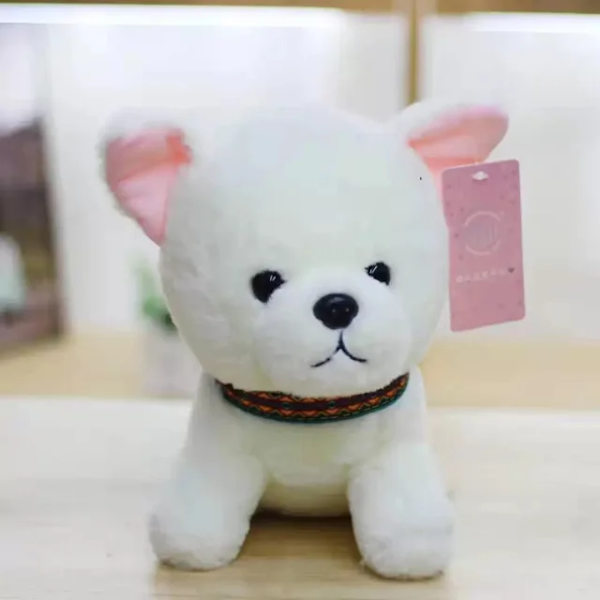 20cm Vit Söta Simulering Hund Pudel Teddy Plysch Leksaker Valp Fylld Dock