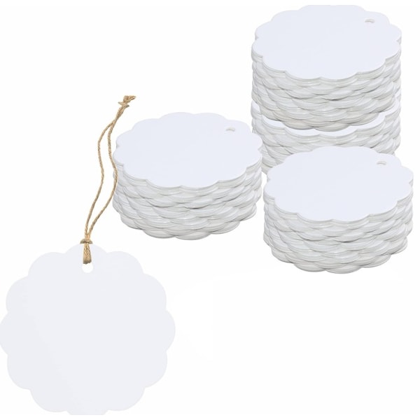 200 vita presentlappar i form av en solfjäder (6 cm i diameter)