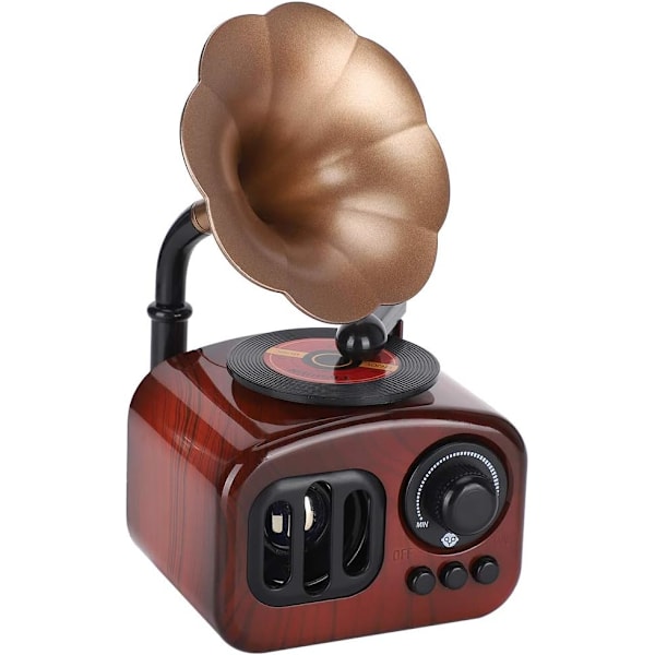 Retro Grammofon Musikkboks Miniatyr grammofonformet Musikkboks C