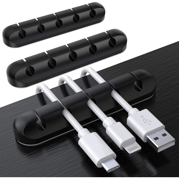 Desktop Cable Organizer Clips, 3 Pack Kabelholder, Cord Organize