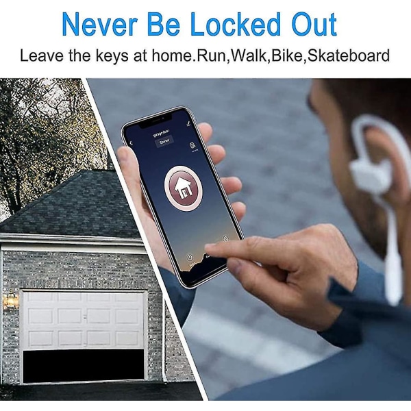 Universal Garageportåbner, Smart Wifi Garage Switch Timer Funktion Til Amazon