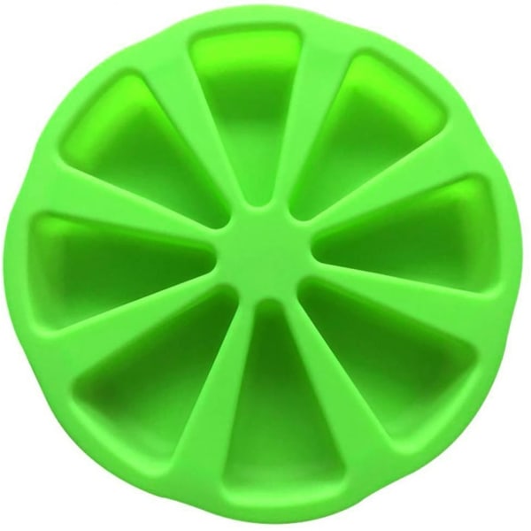 Bakverktyg för bakverk av silikon Bakverk för matbakning 8-punkts Scone Hemkaka（Grön）
