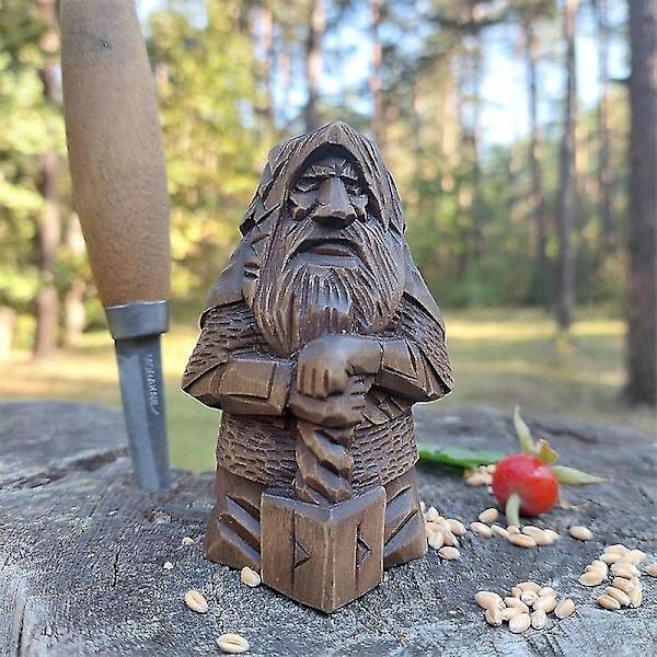 Odin Thortyr Nordisk Hednisk Staty Retro Harts Kunsthåndværk Personlig Skrivebordsornament C