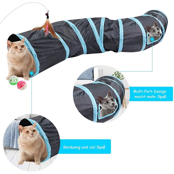 Kattunnel Katt Leksak, Kattunnel, Kanintunnel, S-Tunnel Katt Spel, Fo