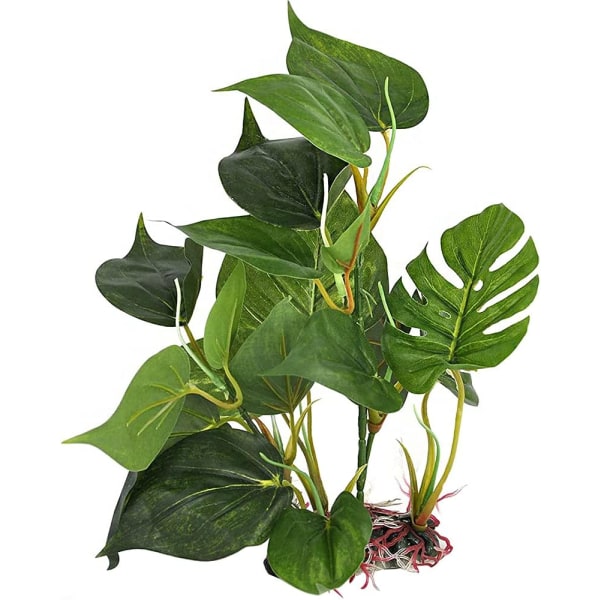 Kunstig plastplante for akvarium - Realistisk dekorasjon for akvarium
