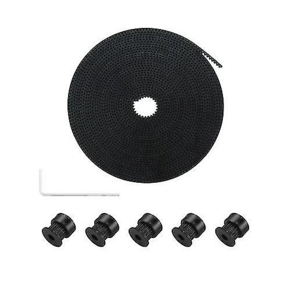 Aibecy 5 meter GT2 kuggrem 6 mm bredd