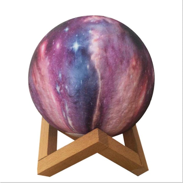 Månelampe Stjernehimmel Lys Soverom Nattlys Berøringer For Å Endre Farge（3 farger 8cm）