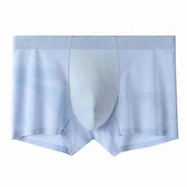 Miesten Ice Silk alushousut urheilu bokserit hengittävät bokserit teineille (vihreä L) Blue 4XL