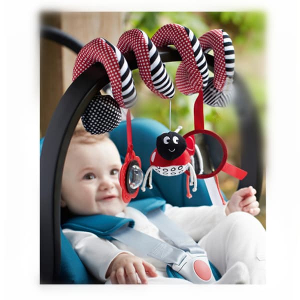 Baby Stroller Toy, Animal Shape Activity Spiral Around Bed Rail B