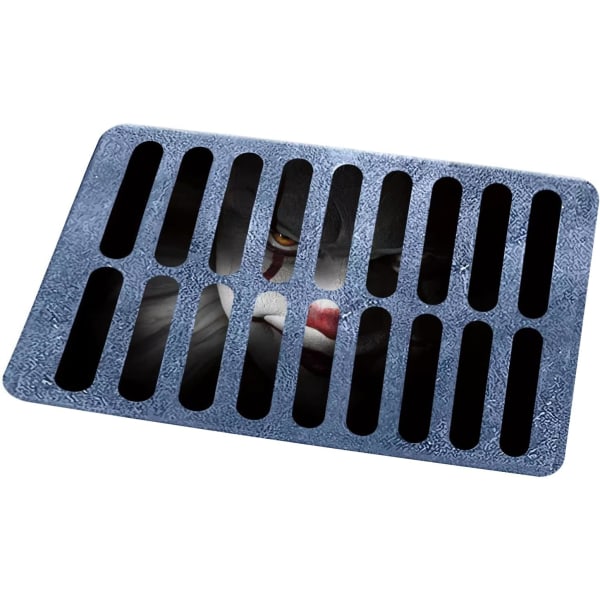 Scary Sewer Clown Doormat, 3D Stereo Vision Horror Doormat, for H