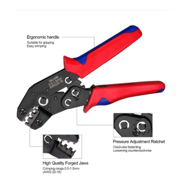 Crimping Tool Pliers Terminal Ferrule Crimper Wire Hand Tool Set