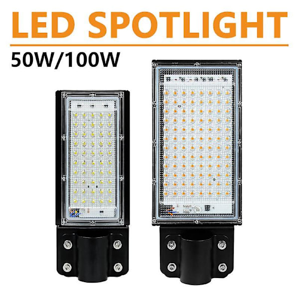 50w 100w LED-strålkastare AC 220v 240v Vattentät Ip65 Utomhusprojektor