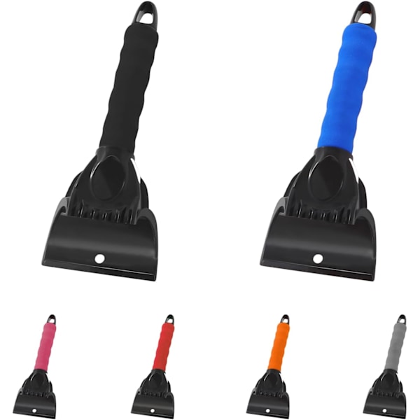 2-pakning (svart og blå, 9,8 x 4,3 x 1,2 tommer) Snø- og isskrape for