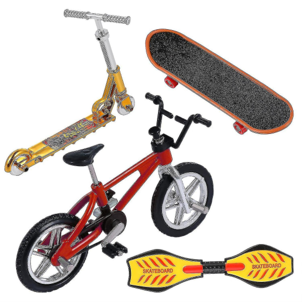 1 sett med mini fingerleker finger skateboard sykkel sparkesykkel finger sports gave