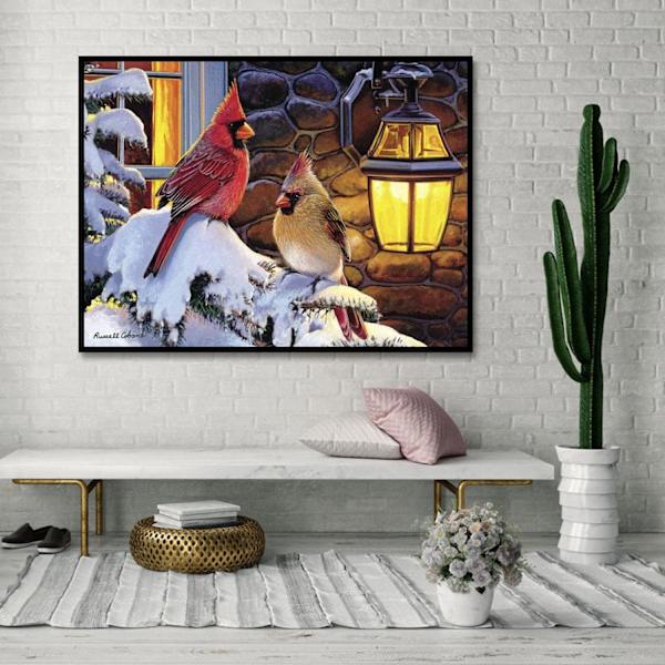 DIY Joulu Linnun Timanttimaalaus Sarjat Aikuisille, Täysi Pyöreä Pora 5D Timanttimaalaus Taide Sarjat, Jalokivi Taide Maalaus Timanteilla Sarjakuva Seinäkoriste 11.8 x 15.7 Tuumaa