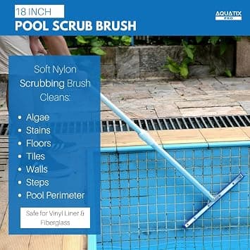 Aquatix Pro 18\" Aluminiums Poolbørstehoved - Premium Poolbørste