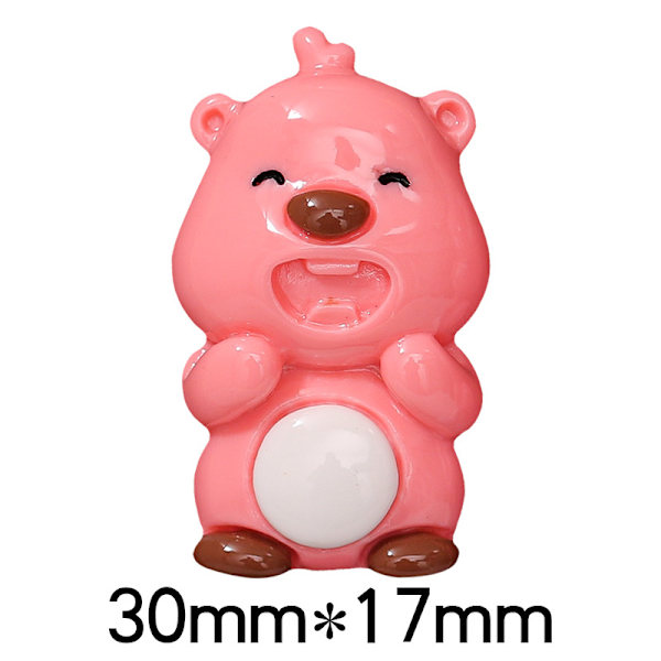 15PCS Beaver Cartoon Søte DIY-pynt, Håndlagde Materialer