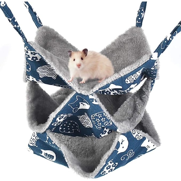 Small Pet Hammock - Comfortable Bed for Small Animals - 3 Laye