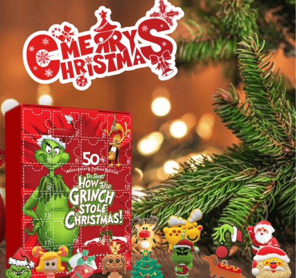 Grön Monster Grinch Blind Box Julöverraskningspresent för Barn