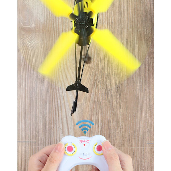 Fjärrkontrollflygplan, upphängd helikopter, falltålig, laddningsbar lampa, flygplansleksaker