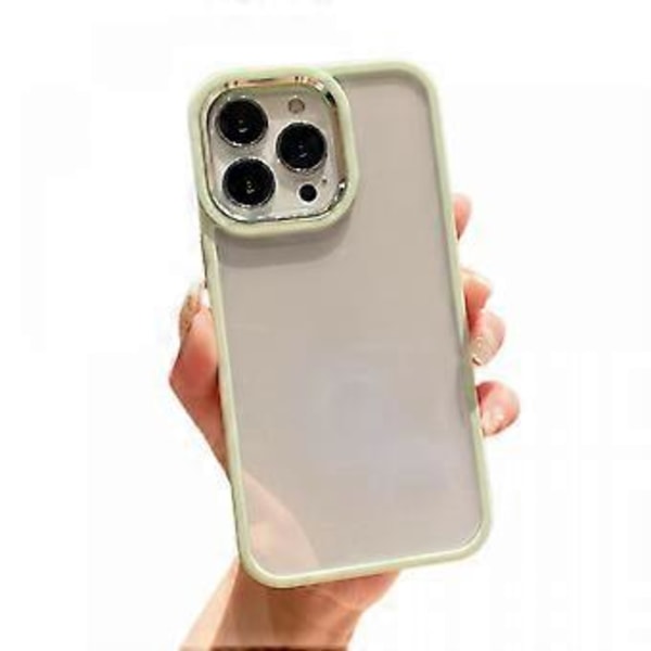 Skyddsfodral Design för iPhone 13, Enkelt Akryl Skal Stötsäkert Skyddsskal Ultratunt Tunt Skal Matcha Grön
