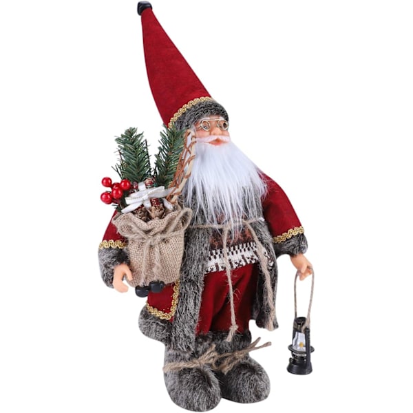 30cm Julemand Dukke Jule Stående Figur Julemand Dukke