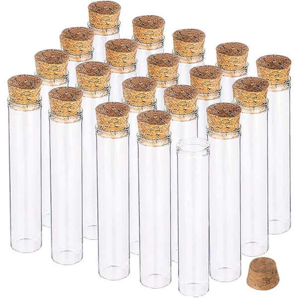 30 stk. 25 ml lige mund glasflaske kork prop krydderi beholder krukker hætteglas diy håndværk køkken opbevaringsflasker