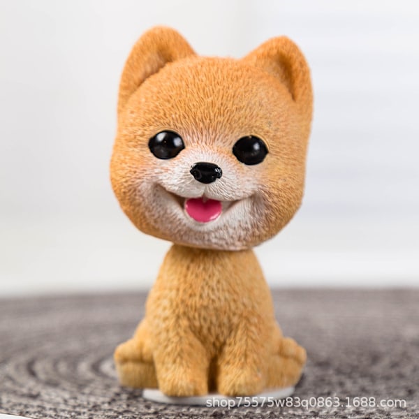 Bil Rystende Hoved Hund Ornamenter Bobblehead Hund Nikkende Hvalp Legetøj