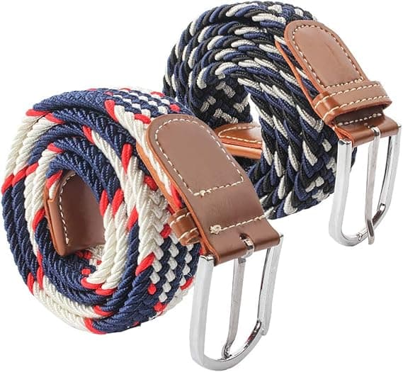 2x elastisk linning, mænds og kvinders strækbare vævede jeans,