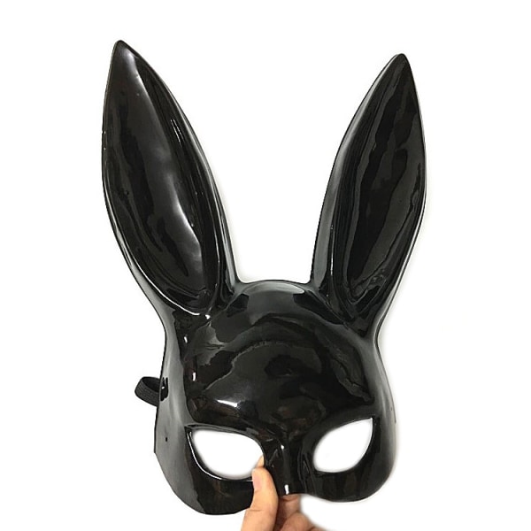 2 st svarta Halloween-rekvisita Maskerad Cosplay Kanin Fest Dekoration Rekvisita