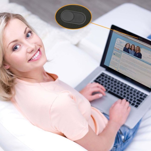 Webkamera-skydd, 0,6 mm tunt metallskydd för webkamera till MacBook