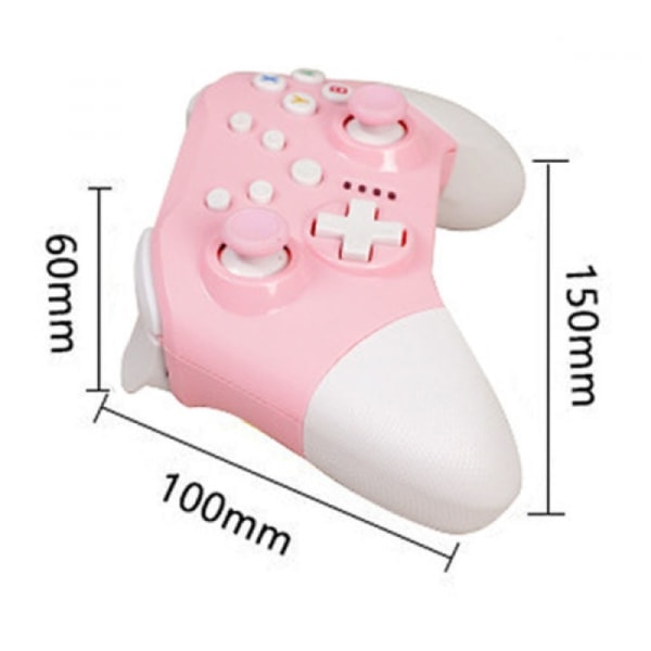 (Pink) Wireless Bluetooth game controller suitable for multiple platforms