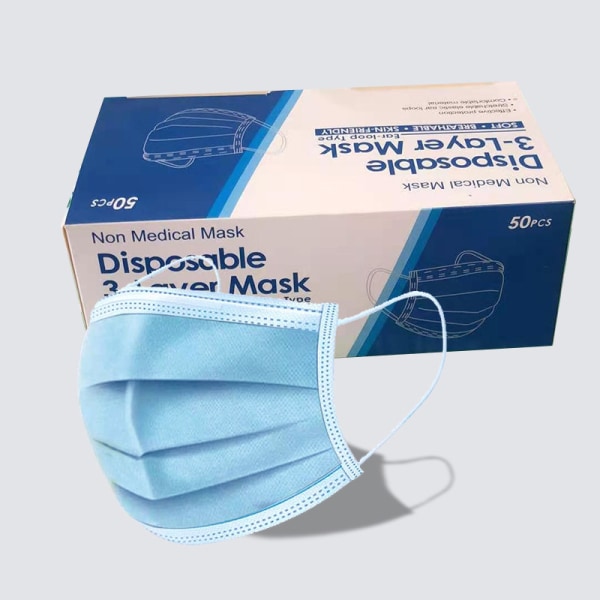 150 adult three-layer dust-proof blue single-piece individually