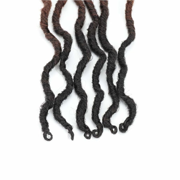 Dirty Braided Crochet Hair Extensions Virkat hår 18 Inch 24 Pi