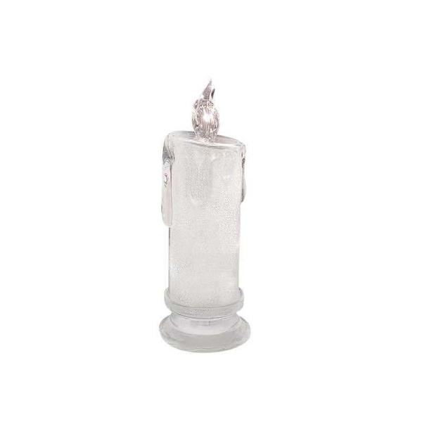 Usb-uppladdningsbara LED-flamlösa ljus med smal varm blixt 18 cm