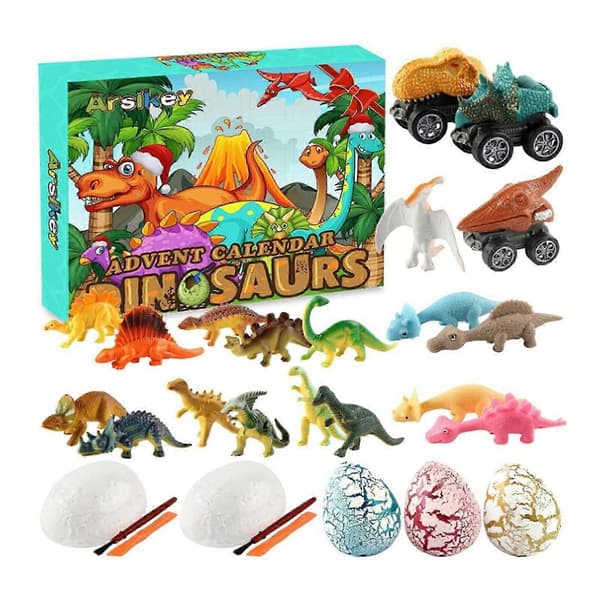 2025 Seneste Model 2025 julekalender til børn med dinosaur nedtælling, 24 dage 6.5