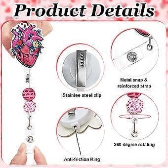 6 stk. rosa preppy merkeholdere