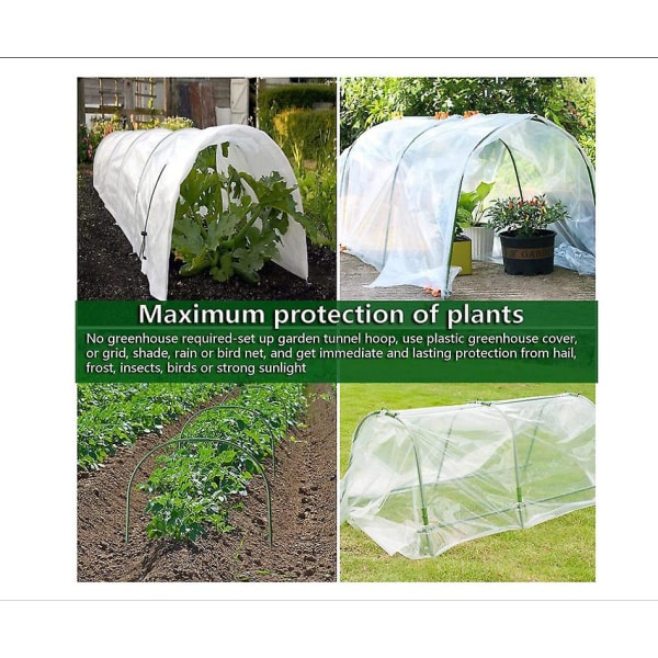 Paket med 6 trädgårdsdäck Växthusdäck Hållbar växttunnelstöd Växthustunnel Trädgårdsskötsel Förökningsram för trädgård