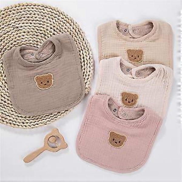 Baby Tillbehör Haklapp för Nyfödda Bomull Rapduk med Extra Värme för Matning och Dregel Vinter Amning Haklapp WW9431 WW9431