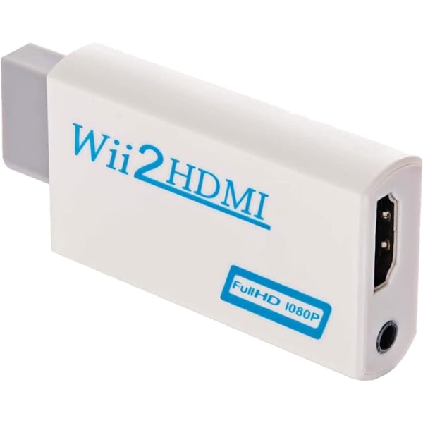 1PC Vit Wii till HDMI Converter wii till hdmi adapter wii2 till hdmi