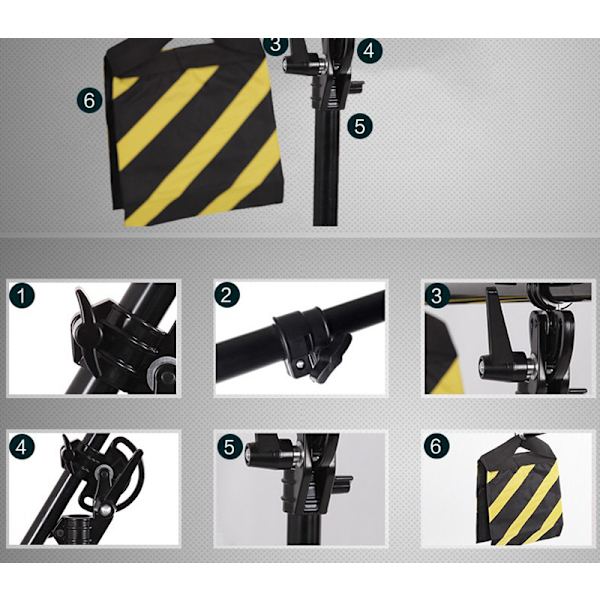 Sandsäck Set med 4 Robusta Fotograferingspåsar, Hållbara för Sandsäck för
