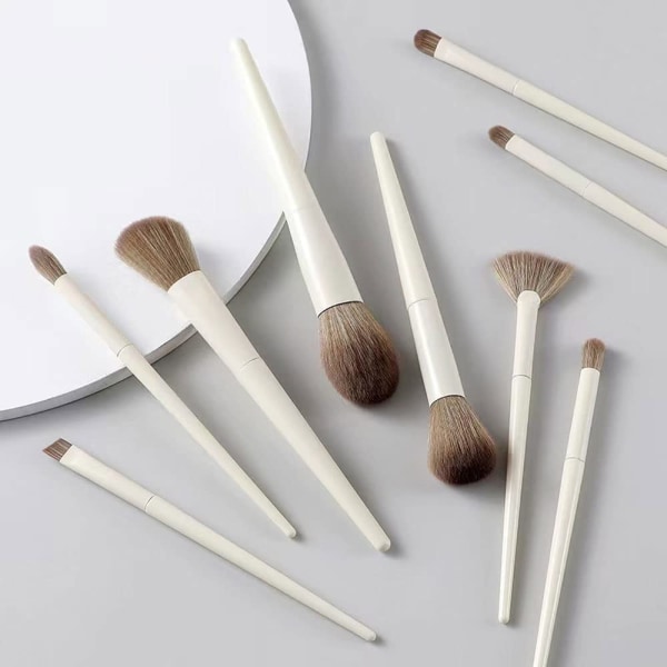 10 st Makeup Brush Set Lila Professionell Mjuk Blush Brush