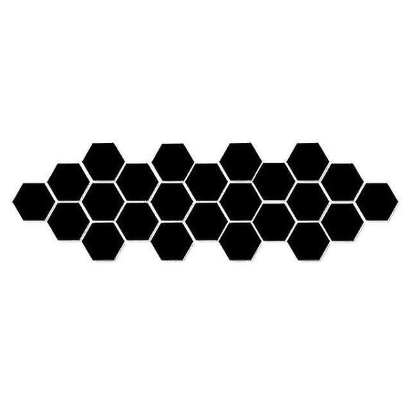 12 st Hexagon Mirror Väggdekaler, Akrylspegel Självhäftande, avtagbara klistermärken för hem, sovrum, vardagsrumsinredning（80X70X40mm guld）