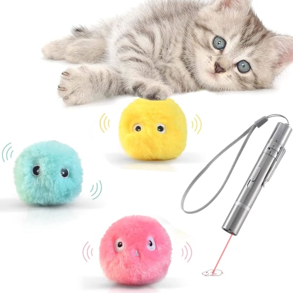 Fugleformet katteball med kattemynte Realistic Interactive Cat Toy Re