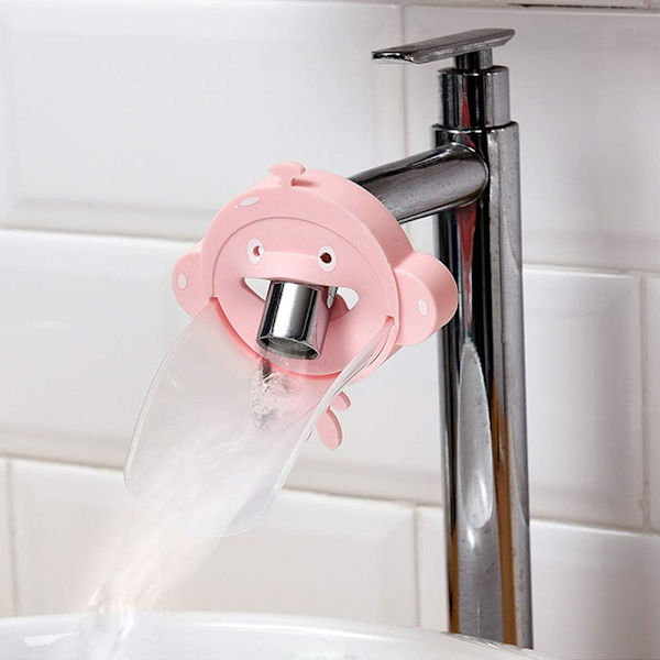 2 st (rosa+grön) barnkranförlängare, kranförlängare, säker och