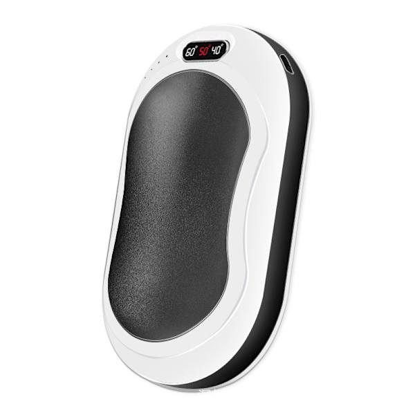 Käsilämmitin, ladattava 8000mAh kädenlämmitin, 3-vaiheinen lämmitys E