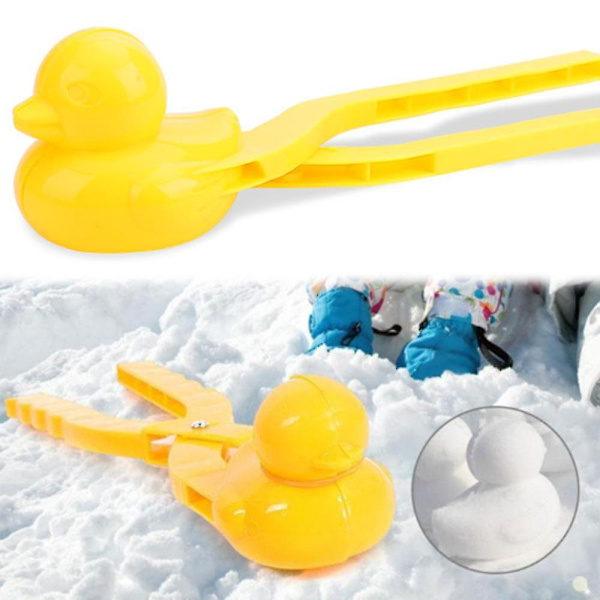 2 st Ankaformad Snöboll Maker Clip Barn Utomhus Vinterform Verktyg